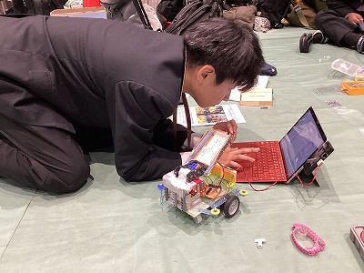 中学サイエンス部、創造アイデアロボットコンテスト九州大会に参加