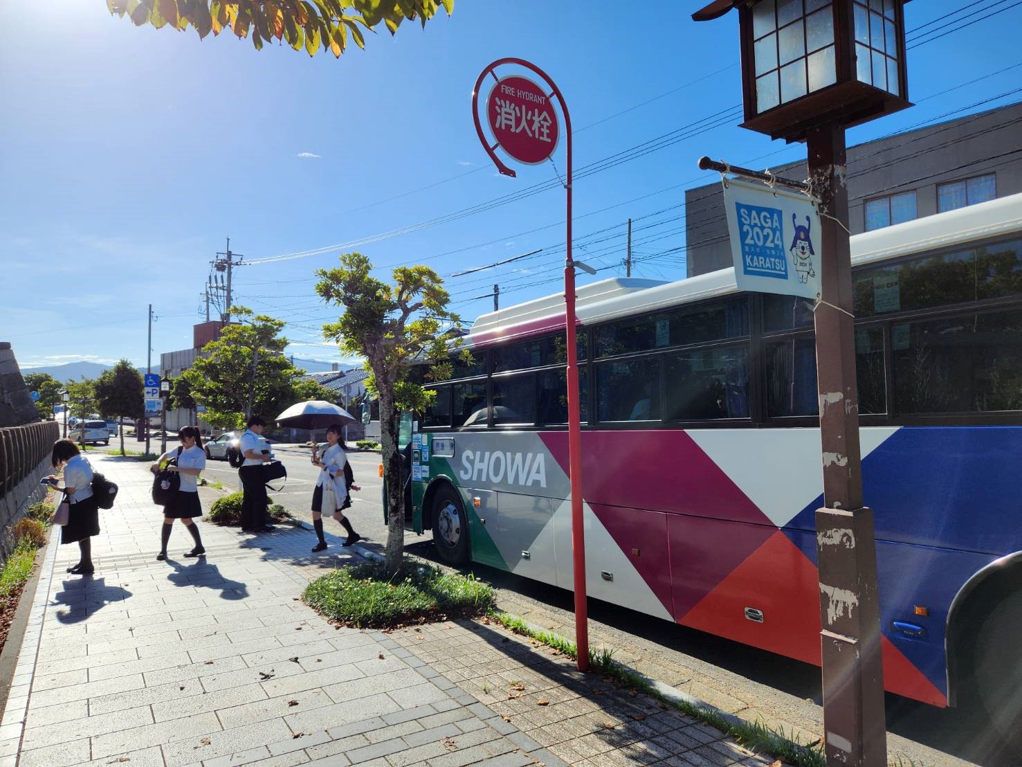 朝の高速バスは学校の目の前停車！ 朝の貴重な時間を有効活用！